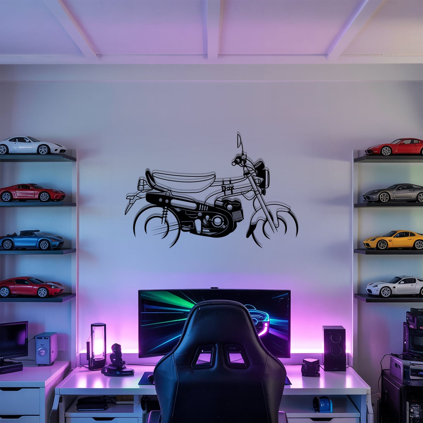 DAX – Kovová dekorácia na stenu motorky