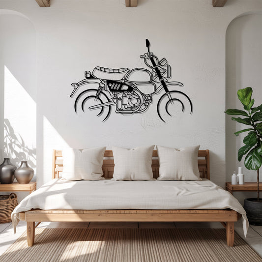 Monkey – Kovová dekorácia na stenu motorky