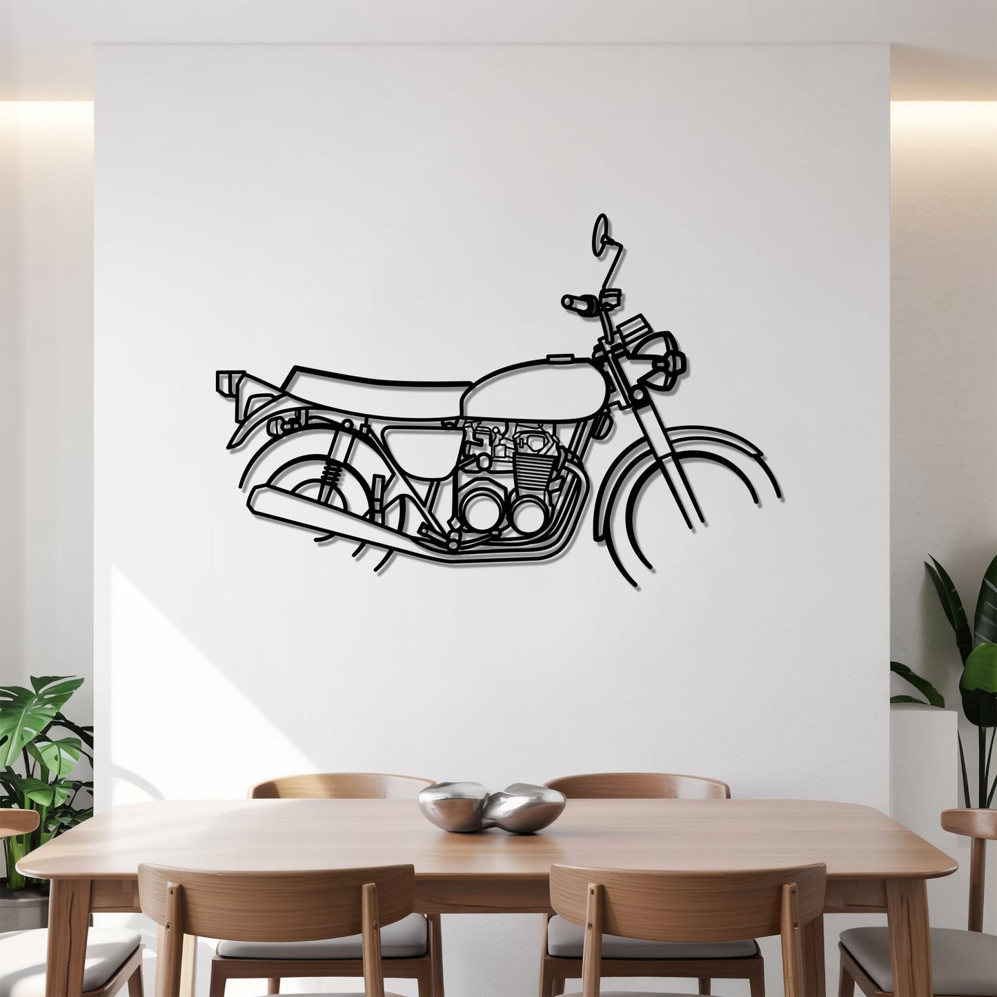 CB500 Four – Kovová dekorácia na stenu motorky