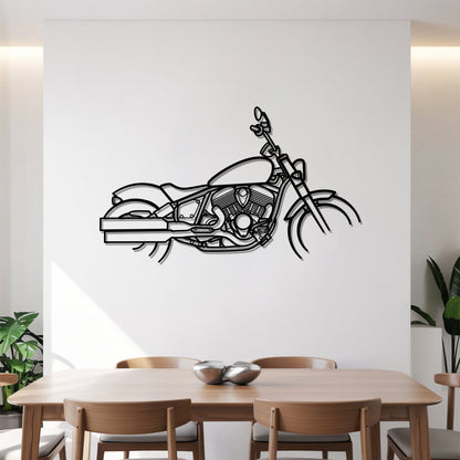 Chief Bobber – Kovová dekorácia na stenu motorky