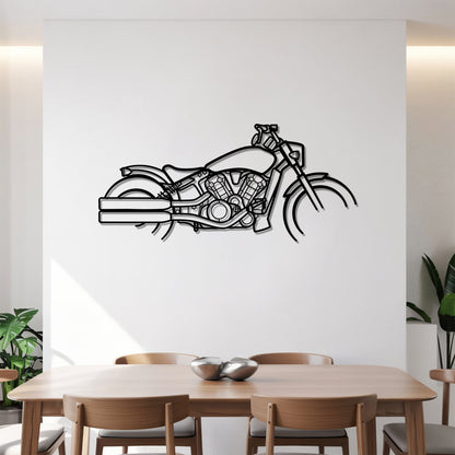 Scout Bobber – Kovová dekorácia na stenu motorky