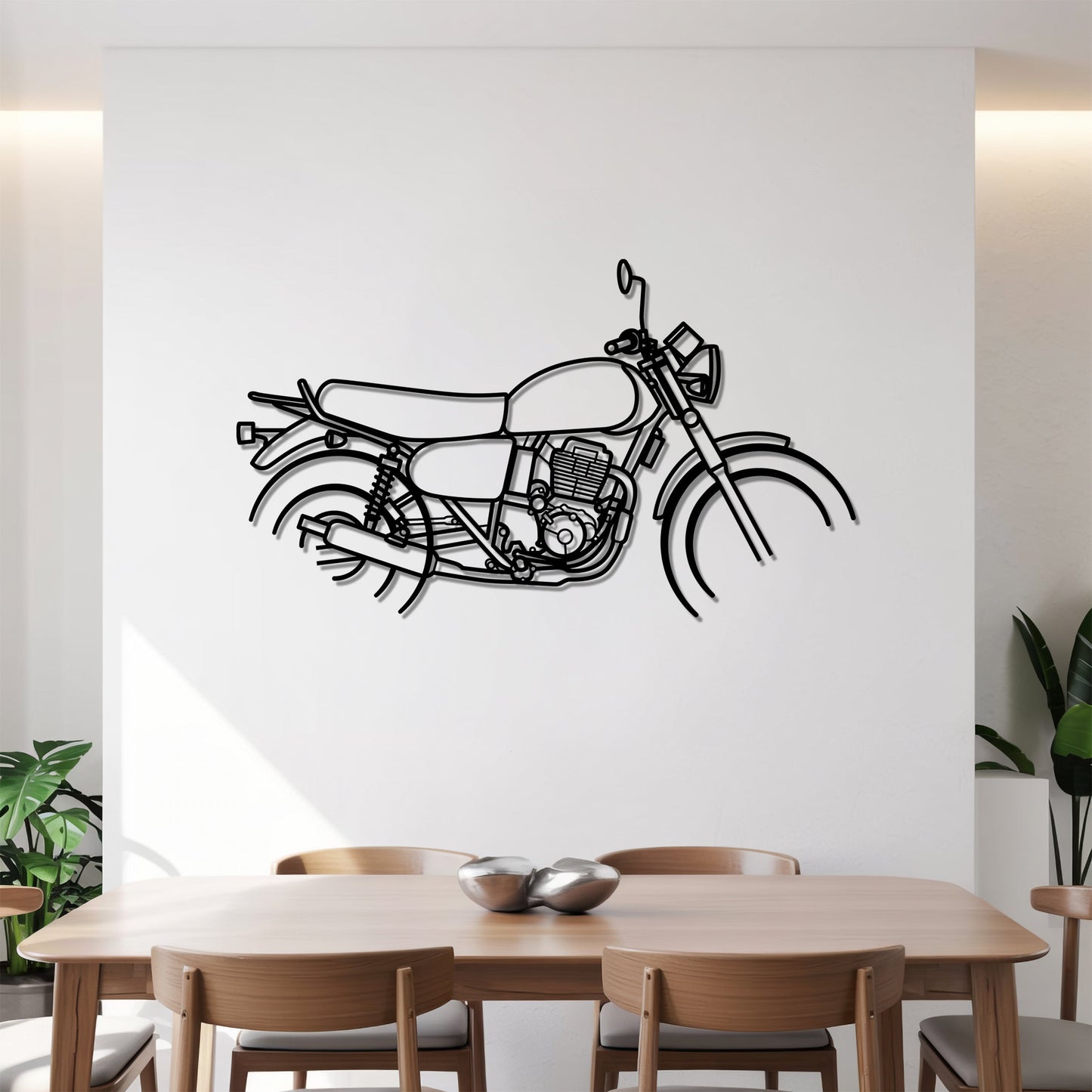 350 OHC – Kovová dekorácia na stenu motorky