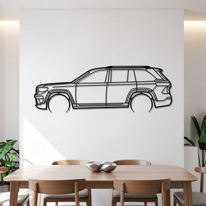 Grand Cherokee V Detailed – Kovová dekorácia na stenu auta