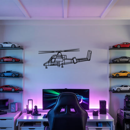 K-MAX – Kovová dekorácia na stenu helikoptéry