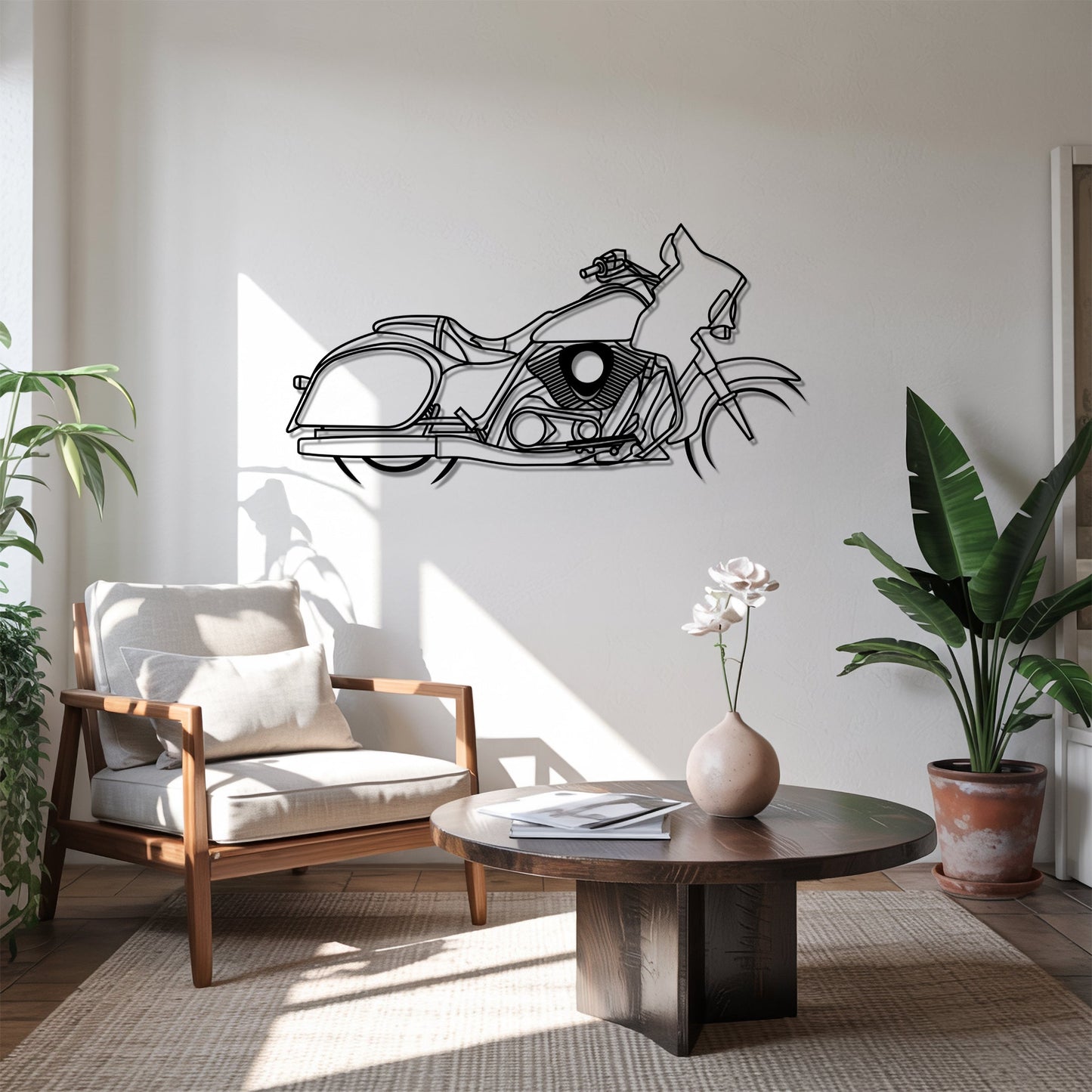 Vulcan VN1700 Voyager – Kovová dekorácia na stenu motorky