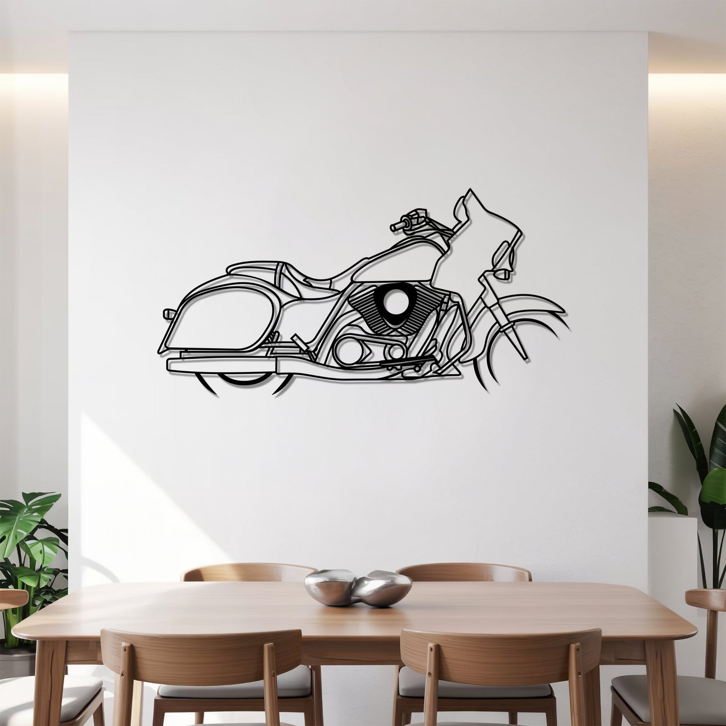 Vulcan VN1700 Voyager – Kovová dekorácia na stenu motorky