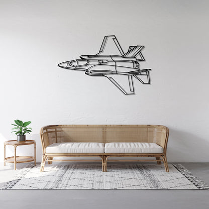 F35 – Kovová dekorácia na stenu lietadla