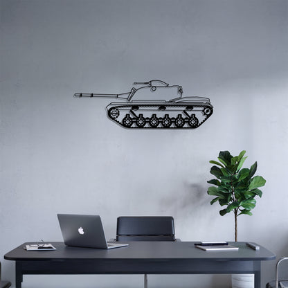 M48 Patton – Kovová dekorácia na stenu tanku