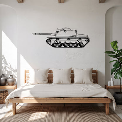 M48 Patton – Kovová dekorácia na stenu tanku