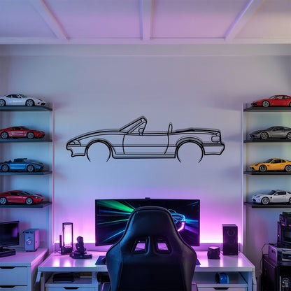 MX-5 NA Detailed – Kovová dekorácia na stenu auta