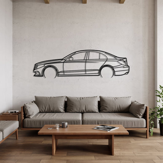 C-class W205 Detailed – Kovová dekorácia na stenu auta
