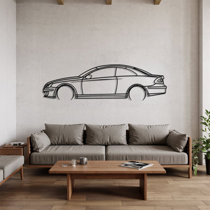 CLK W209 Detailed – Kovová dekorácia na stenu auta