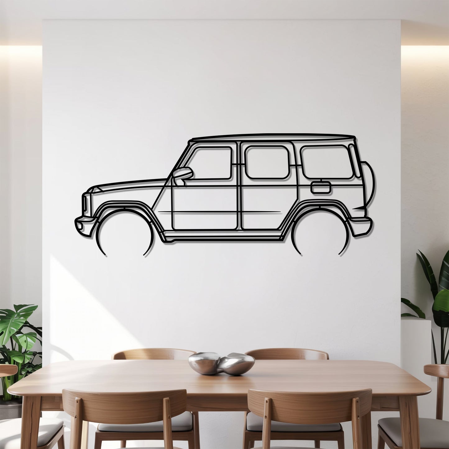 G-class Detailed – Kovová dekorácia na stenu auta