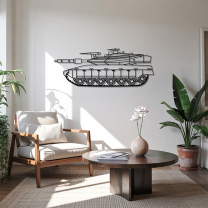 Merkava IV – Kovová dekorácia na stenu tanku
