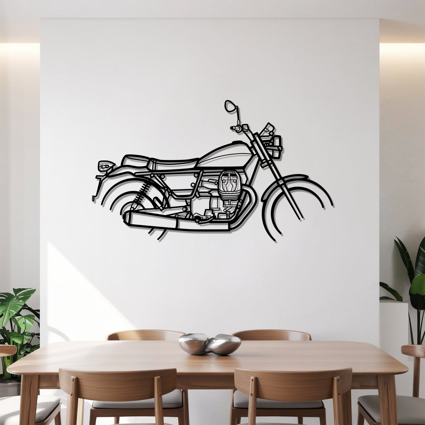 V9 Bobber – Kovová dekorácia na stenu motorky