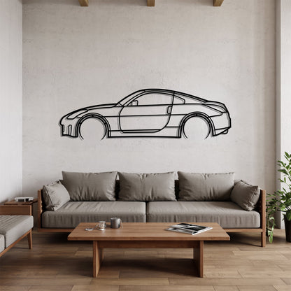 350Z Detailed – Kovová dekorácia na stenu auta