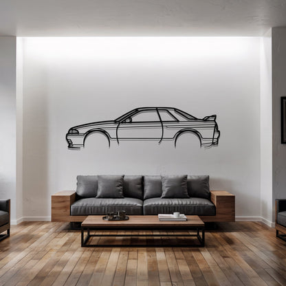 Skyline GT-R (R32) – Kovová dekorácia na stenu auta