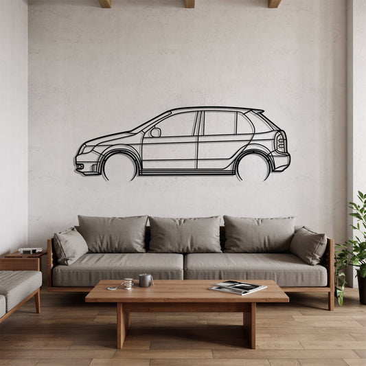 Fabia I Detailed – Kovová dekorácia na stenu auta