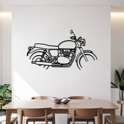 Bonneville T120 – Kovová dekorácia na stenu motorky
