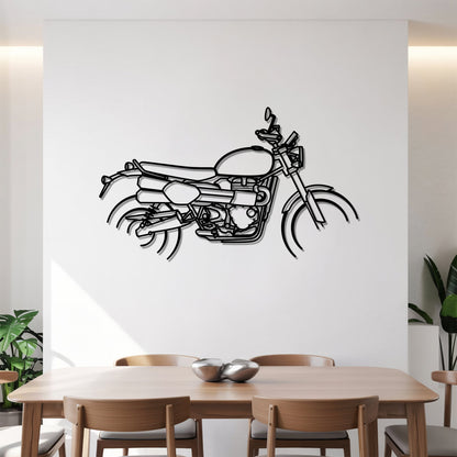 Scrambler 1200 XE – Kovová dekorácia na stenu motorky