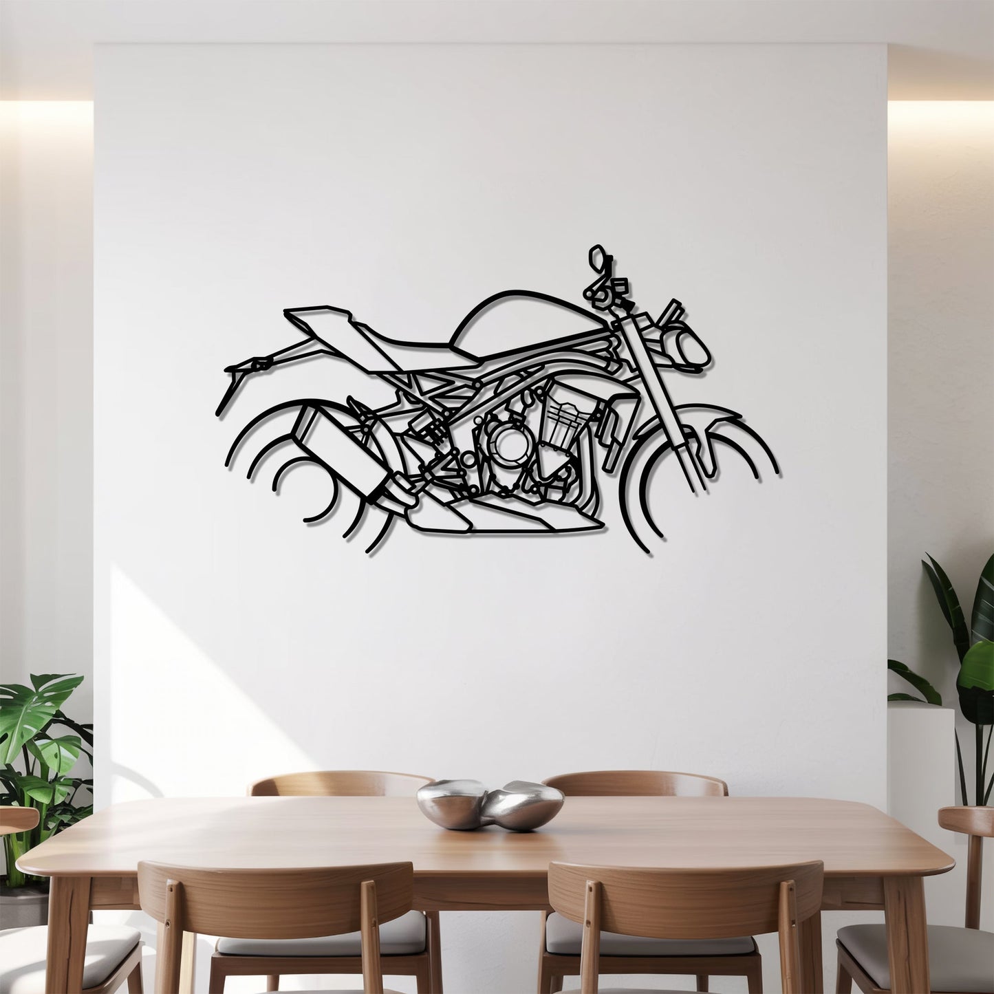 Speed Triple 12000 RS – Kovová dekorácia na stenu motorky