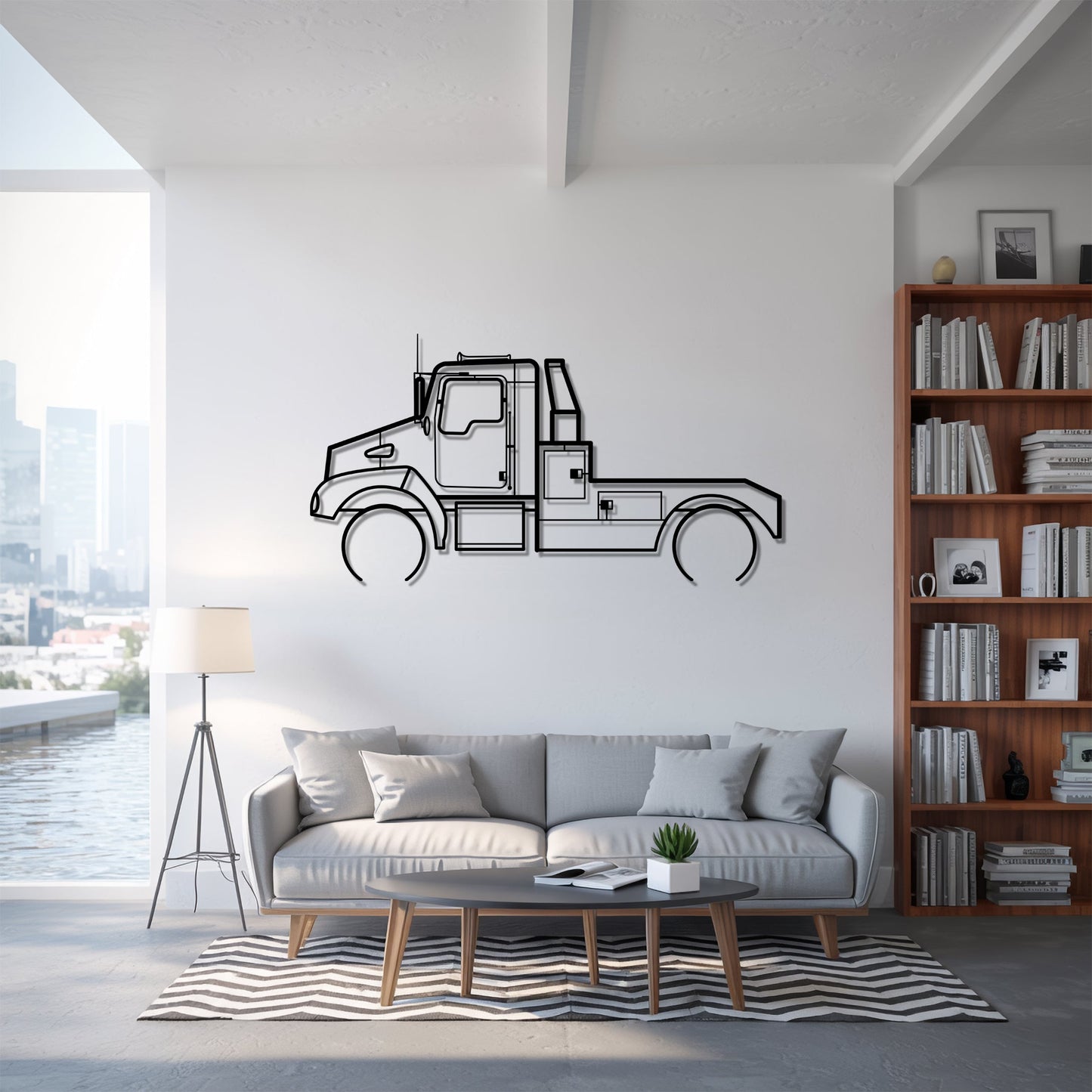 T300 (1995-2008) – Kovová dekorácia na stenu kamióna