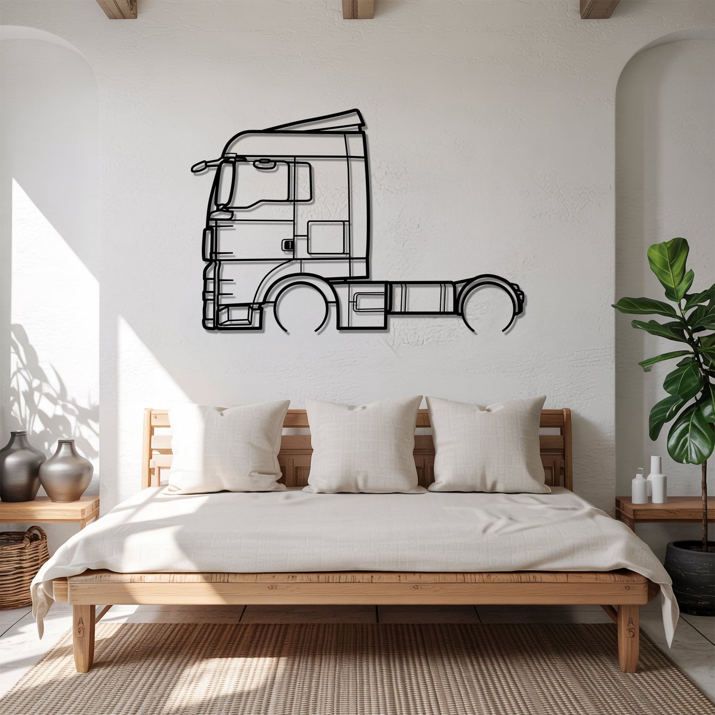 TGX 2007 – Kovová dekorácia na stenu kamióna