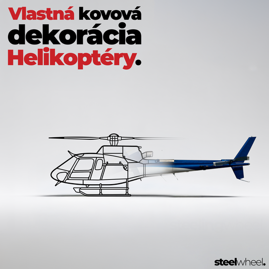 Vlastná silueta helikoptéry – Helikoptér na stenu