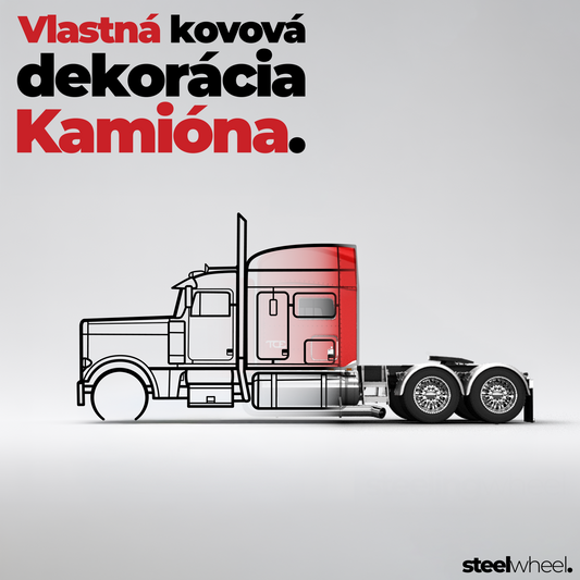 Vlastná silueta kamióna – Kamión na stenu
