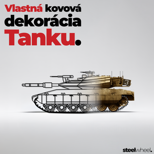 Vlastná silueta tanku – Tank na stenu