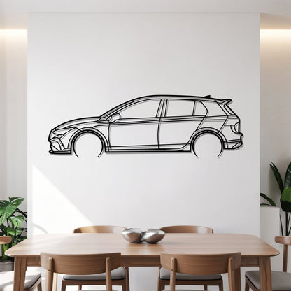 Golf VIII R Detailed – Kovová dekorácia na stenu auta