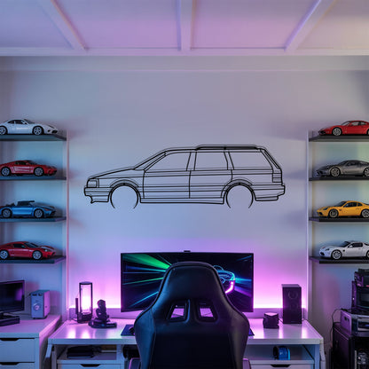 Passat B3 Variant Detailed – Kovová dekorácia na stenu auta