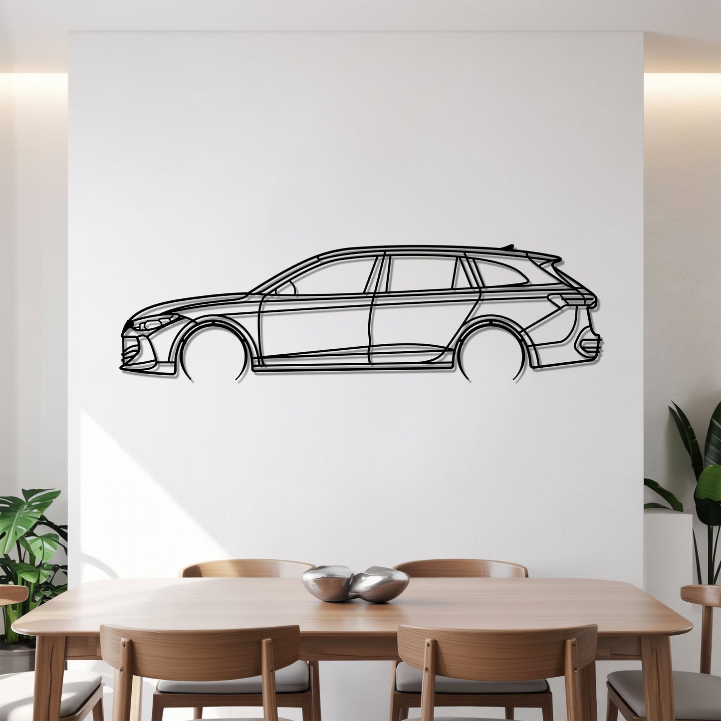 Passat B9 Variant Detailed – Kovová dekorácia na stenu auta