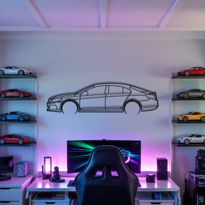Passat CC Detailed – Kovová dekorácia na stenu auta