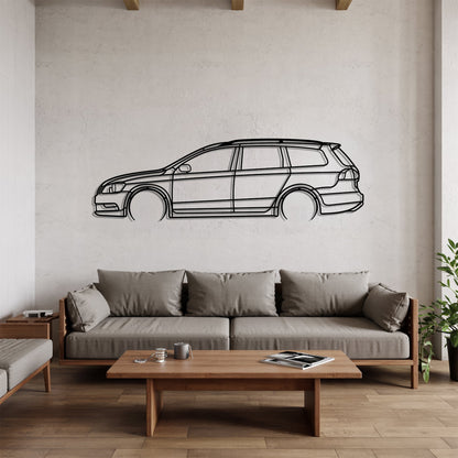 Passat B7 Variant Detailed – Kovová dekorácia na stenu auta