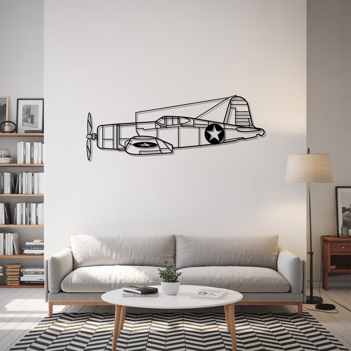 F4U Corsair – Kovová dekorácia na stenu lietadla